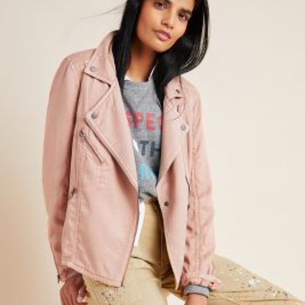 Anthropologie Marrakech Ronika Draped Moto Jacket